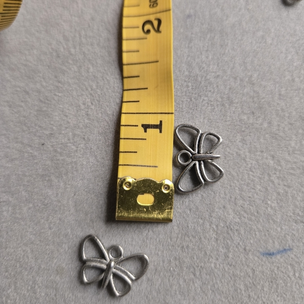 Butterfly pewter charm